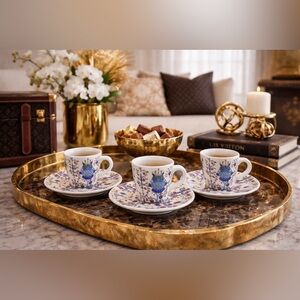 ✨NEW Iittala Taika Espresso Cup & Saucer Set – Set of 3 (3.4 oz) | Owl Design✨